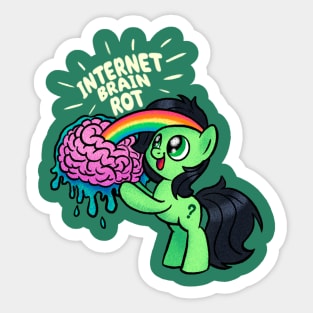 Internet Brain Rot Sticker